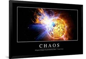 Chaos: Inspirational Quote and Motivational Poster-null-Framed Art Print