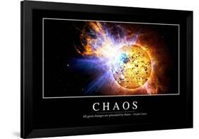 Chaos: Inspirational Quote and Motivational Poster-null-Framed Art Print