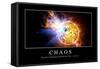 Chaos: Motivationsposter Mit Inspirierendem Zitat-null-Framed Stretched Canvas