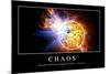 Chaos: Motivationsposter Mit Inspirierendem Zitat-null-Mounted Photographic Print