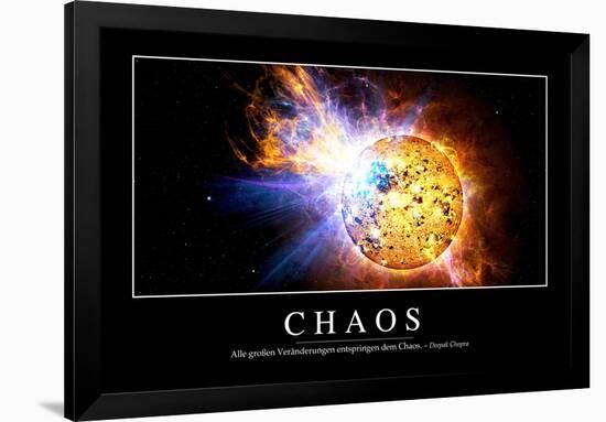 Chaos: Motivationsposter Mit Inspirierendem Zitat-null-Framed Photographic Print