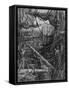 Chaotic Scene of Ships Dockers and Warehouses-Gustave Doré-Framed Stretched Canvas