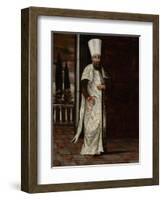 Chaous Bachi-Jean Baptiste Vanmour-Framed Art Print