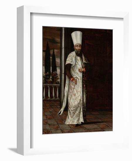 Chaous Bachi-Jean Baptiste Vanmour-Framed Art Print