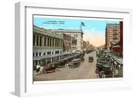 Chaparral Street, Corpus Christi, Texas-null-Framed Art Print