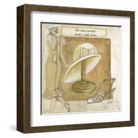 Chapeau Asymetrique-Véronique Didier-Laurent-Framed Art Print