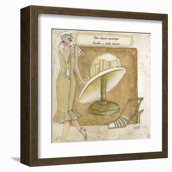 Chapeau Asymetrique-Véronique Didier-Laurent-Framed Art Print