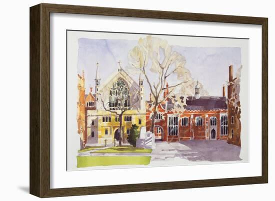 Chapel and Hall, Lincoln's Inn-Annabel Wilson-Framed Giclee Print