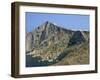 Chapel and Khora, Main Village Perched on Edge of Cliffs, Folegandros, Cyclades, Greece-Richard Ashworth-Framed Photographic Print