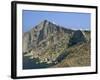 Chapel and Khora, Main Village Perched on Edge of Cliffs, Folegandros, Cyclades, Greece-Richard Ashworth-Framed Photographic Print