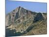 Chapel and Khora, Main Village Perched on Edge of Cliffs, Folegandros, Cyclades, Greece-Richard Ashworth-Mounted Photographic Print
