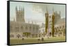 Chapel and Library, Magdalen College - Oxford-English School-Framed Stretched Canvas