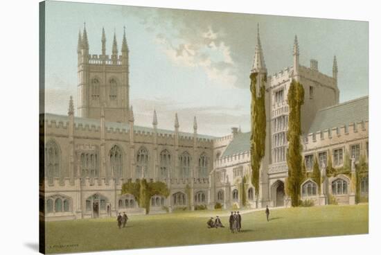 Chapel and Library, Magdalen College - Oxford-English School-Stretched Canvas