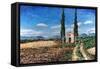 Chapel and Two Trees, Tuscany, 2005-Trevor Neal-Framed Stretched Canvas