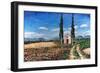 Chapel and Two Trees, Tuscany, 2005-Trevor Neal-Framed Giclee Print