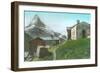 Chapel at Findalen, Swiss Alps-null-Framed Art Print