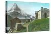 Chapel at Findalen, Swiss Alps-null-Stretched Canvas