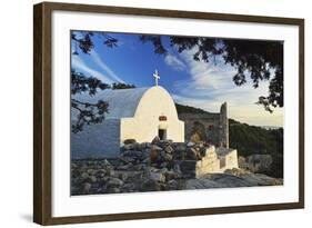 Chapel at Monolithos Castle, Rhodes, Dodecanese, Greek Islands, Greece, Europe-Jochen Schlenker-Framed Photographic Print