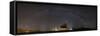 Chapel at Night, Panorama with Milky Way-Niki Haselwanter-Framed Stretched Canvas