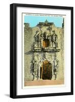 Chapel Entrance, Mission San Jose, San Antonio, Texas-null-Framed Art Print