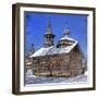 Chapel from Kashira, Museum of Wooden Architecture Vitoslavlicy, Veliky Novgorod, Novgorod Region, -Ivan Vdovin-Framed Photographic Print