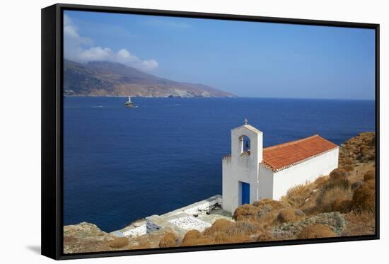 Chapel, Hora, Andros Island, Cyclades, Greek Islands, Greece, Europe-Tuul-Framed Stretched Canvas