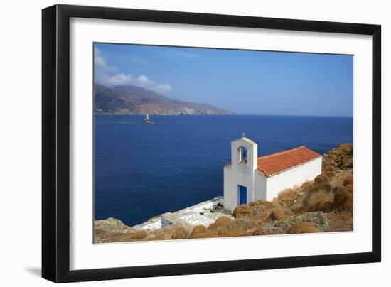 Chapel, Hora, Andros Island, Cyclades, Greek Islands, Greece, Europe-Tuul-Framed Photographic Print