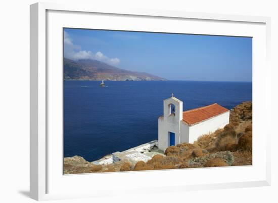 Chapel, Hora, Andros Island, Cyclades, Greek Islands, Greece, Europe-Tuul-Framed Photographic Print