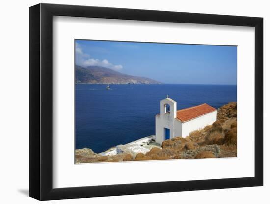 Chapel, Hora, Andros Island, Cyclades, Greek Islands, Greece, Europe-Tuul-Framed Photographic Print