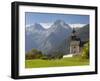 Chapel in Au, Lofer Mountains, Lofer, Salzburg, Austria-Rainer Mirau-Framed Photographic Print