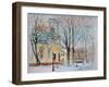 Chapel in Snow, Snug Harbor,2009, ( Watercolor)-Anthony Butera-Framed Giclee Print