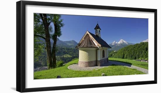 Chapel in the Lockstein, Berchtesgaden, Watzmann, Berchtesgadener Land District, Bavaria, Germany-Rainer Mirau-Framed Photographic Print