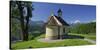 Chapel in the Lockstein, Berchtesgaden, Watzmann, Berchtesgadener Land District, Bavaria, Germany-Rainer Mirau-Stretched Canvas