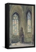 Chapel in the South Transept, Rouen Cathedral-August Welby North Pugin-Framed Stretched Canvas