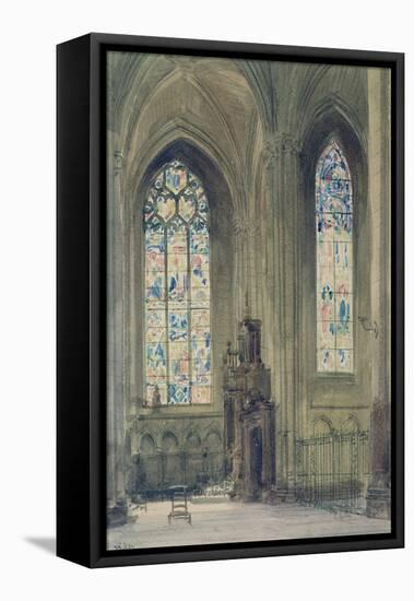 Chapel in the South Transept, Rouen Cathedral-August Welby North Pugin-Framed Stretched Canvas