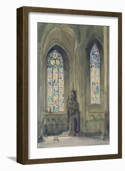 Chapel in the South Transept, Rouen Cathedral-August Welby North Pugin-Framed Giclee Print