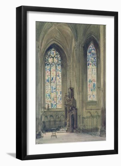 Chapel in the South Transept, Rouen Cathedral-August Welby North Pugin-Framed Giclee Print