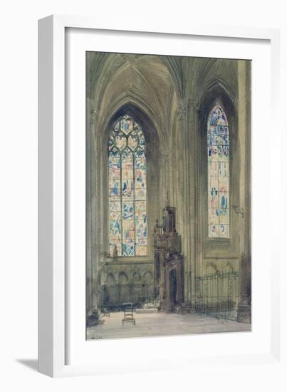 Chapel in the South Transept, Rouen Cathedral-August Welby North Pugin-Framed Giclee Print