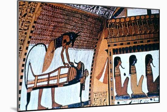 Chapel Interior, Anubis, Thebes, Egypt-null-Mounted Giclee Print