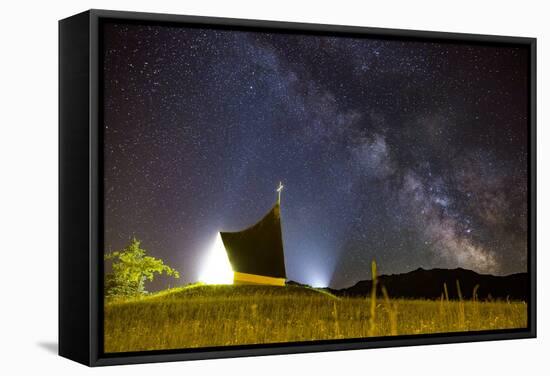 Chapel Milky Way-Niki Haselwanter-Framed Stretched Canvas