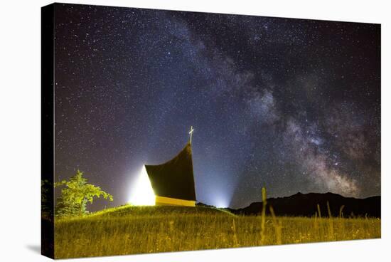 Chapel Milky Way-Niki Haselwanter-Stretched Canvas