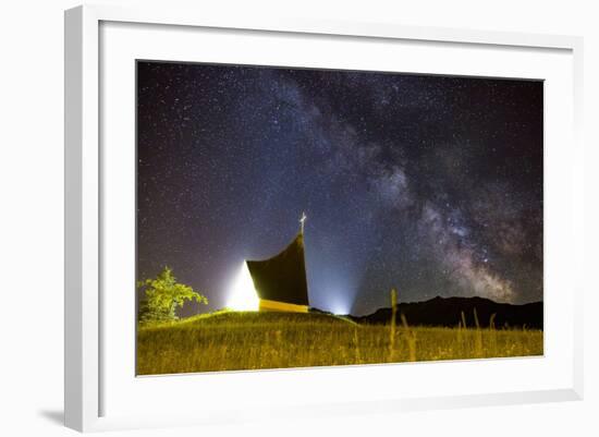 Chapel Milky Way-Niki Haselwanter-Framed Photographic Print