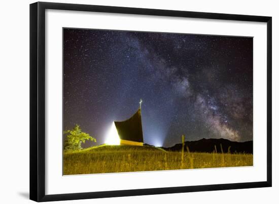 Chapel Milky Way-Niki Haselwanter-Framed Photographic Print