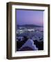 Chapel & Mykonos Town at Night, Greece-Walter Bibikow-Framed Photographic Print