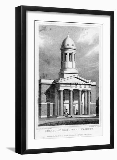 Chapel of Ease, West Hackney, London, 1827-W Bond-Framed Giclee Print