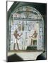 Chapel of Hathor from Deir-El-Bahari, a Wall Detail-null-Mounted Giclee Print