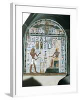 Chapel of Hathor from Deir-El-Bahari, a Wall Detail-null-Framed Giclee Print