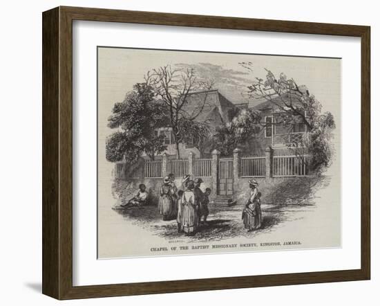 Chapel of the Baptist Missionary Society, Kingston, Jamaica-null-Framed Giclee Print