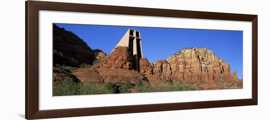 Chapel of the Holy Cross, Sunset, Sedona, Arizona, United States of America (U.S.A.), North America-Ruth Tomlinson-Framed Photographic Print