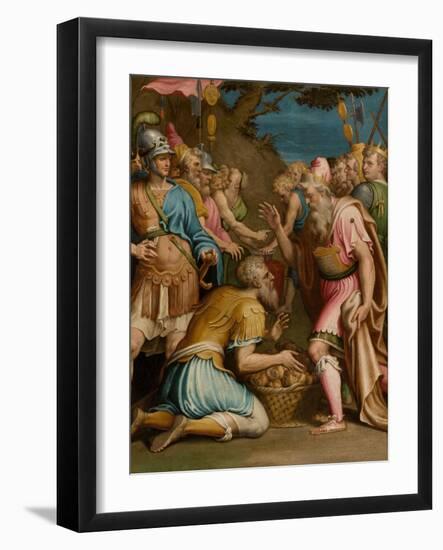 Chapel of the SS Sacrament, Second Span South Side, Giulio Campi, Sacrifice of Melchizedech 1569-Giulio Campi-Framed Giclee Print